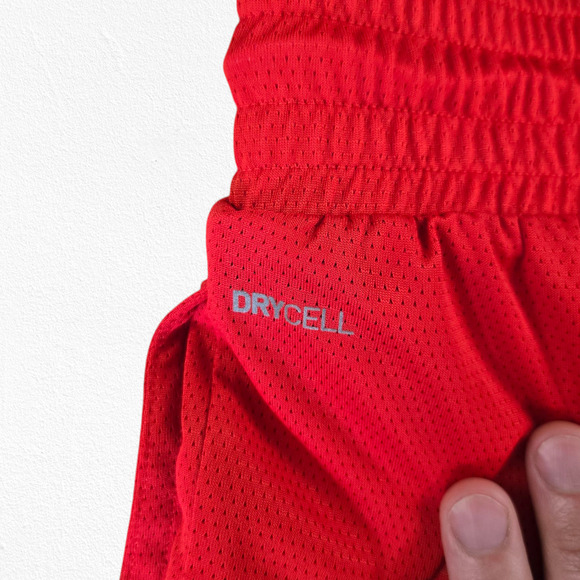 Puma Hoops High Risk Red Foundation Athletic High Waisted Shorts Size Medium - Picture 12 of 13